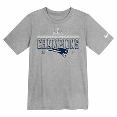 Nike New England Patriots Preschool 2025 AFC Champions Locker Room Trophy Collection T-Shirt Gray