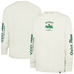 Detroit Tigers '47 Quiet Please Foundation Long Sleeve T-Shirt - Cream - 47 brand on Sale