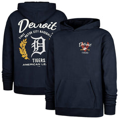 Detroit Tigers '47 Souvenir Laurels Foundation Hoodie - Navy - 47 brand Discount