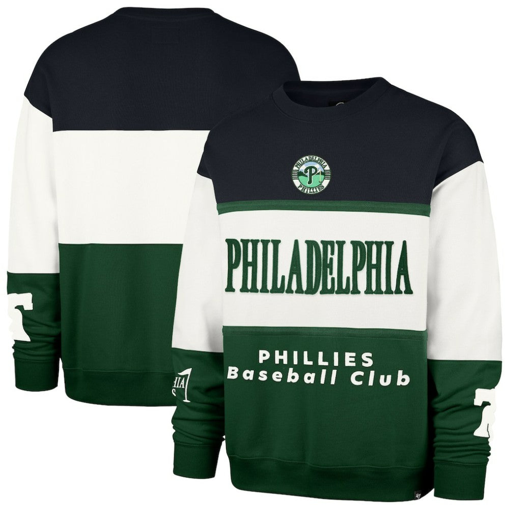 Philadelphia Phillies '47 Tee Up Maximalist Fleece Sweatshirt - Green - 47 brand Lifestyle