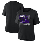 Colorado Rockies Women's 2026 Spring Training Cactus League Hometown Special T-Shirt - Black - MLB on Sale