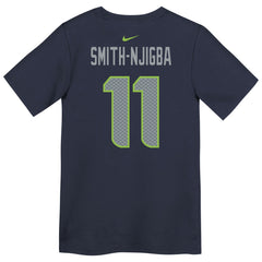 Nike Jaxon Smith-Njigba Seattle Seahawks Preschool Super Bowl LX Patch Name & Number T-Shirt College Navy