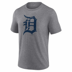 Detroit Tigers Heritage Personalized Any Name & Number Tri-Blend T-Shirt - Gray - MLB Online