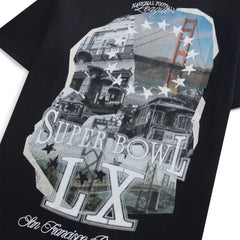 Off Season x NFL Unisex Super Bowl LX Graphic T-Shirt Black