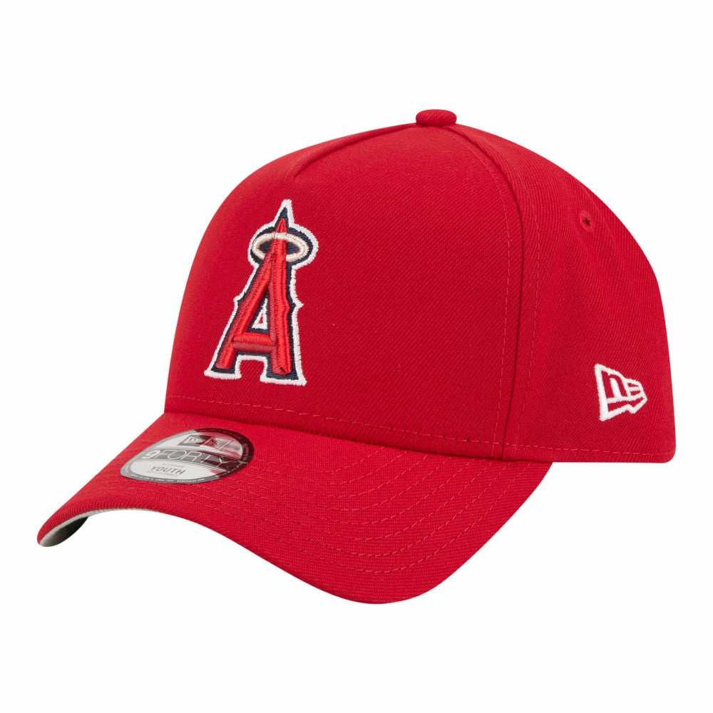 Los Angeles Angels New Era Youth 9FORTY A-Frame Adjustable Hat - Red - New Era Online