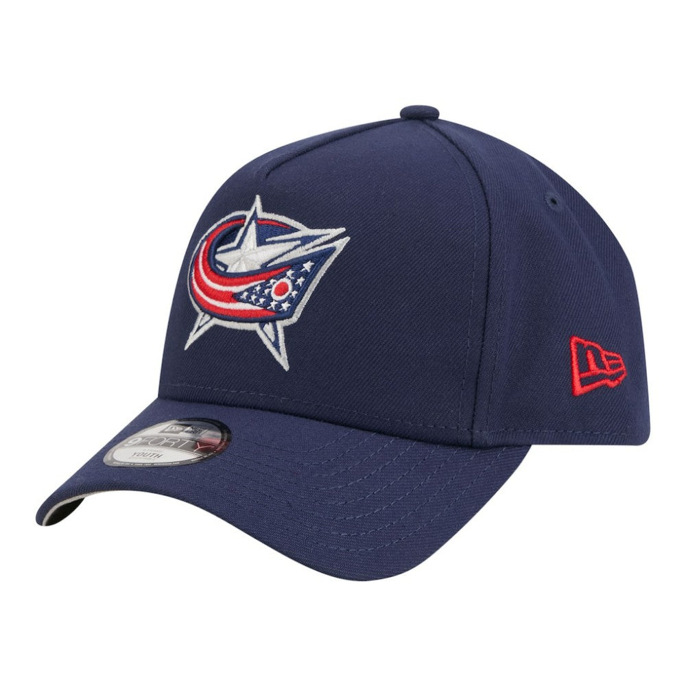 Columbus Blue Jackets New Era Youth 9FORTY A-Frame Adjustable Hat - Navy - NHL 203773507