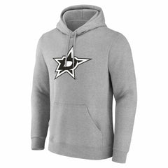 Dallas Stars Big & Tall Personalized Name & Number Monochrome Pullover Hoodie - Gray - NHL 203773706
