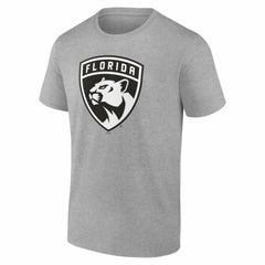 Florida Panthers Big & Tall Personalized Name & Number Monochrome T-Shirt - Gray - NHL 203773716