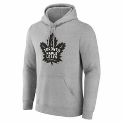 Toronto Maple Leafs Big & Tall Personalized Name & Number Monochrome Pullover Hoodie - Gray - NHL 203773760