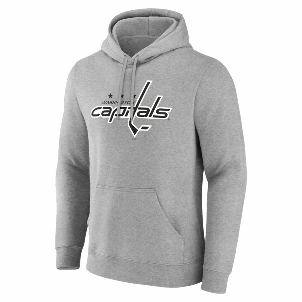 Washington Capitals Big & Tall Personalized Name & Number Monochrome Pullover Hoodie - Gray - NHL 203773772