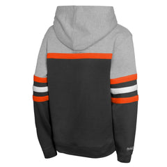 Baltimore Orioles Mitchell & Ness Youth Cooperstown Head Coach Pullover Hoodie - Black/Grey - Mitchell & Ness Online