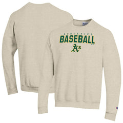Athletics Champion Eco Powerblend Sweatshirt - Oatmeal - MLB on Sale