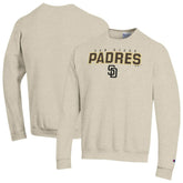 San Diego Padres Champion Eco Powerblend Sweatshirt - Oatmeal - MLB Discount