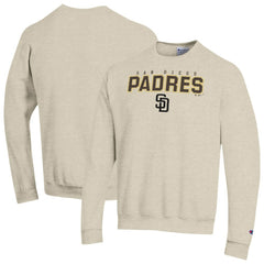 San Diego Padres Champion Eco Powerblend Sweatshirt - Oatmeal - MLB Discount