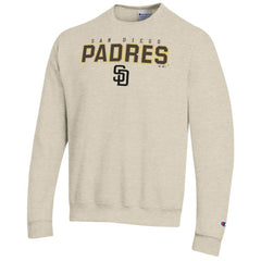 San Diego Padres Champion Eco Powerblend Sweatshirt - Oatmeal - MLB Discount