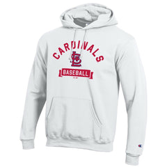 St. Louis Cardinals Champion Eco Powerblend Hoodie - White - MLB Discount