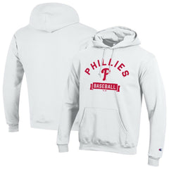Philadelphia Phillies Champion Eco Powerblend Hoodie - White - MLB Lifestyle