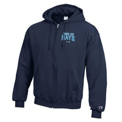 Tampa Bay Rays Champion Eco Powerblend Full-Zip Hoodie - Navy - MLB Lifestyle
