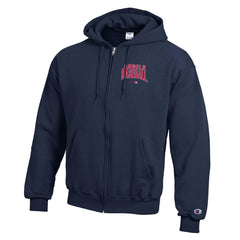 Los Angeles Angels Champion Eco Powerblend Full-Zip Hoodie - Navy - MLB on Sale