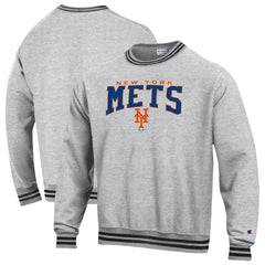 New York Mets Champion Reverse Weave Sweatshirt - Black - MLB on Sale