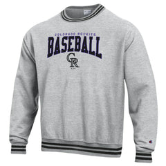 Colorado Rockies Champion Reverse Weave Sweatshirt - Black - MLB Discount