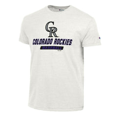 Colorado Rockies Champion Ultimate Tri-blend T-Shirt - White - MLB Discount