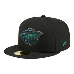 Minnesota Wild New Era Color Pop 59FIFTY Fitted Hat - Black - NHL 203778851