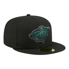 Minnesota Wild New Era Color Pop 59FIFTY Fitted Hat - Black - NHL 203778851