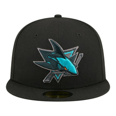 San Jose Sharks New Era Color Pop 59FIFTY Fitted Hat - Black - NHL 203778853