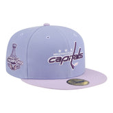 Washington Capitals New Era Lavender Bloom 59FIFTY Fitted Hat - Purple/Light Purple - NHL 203778859