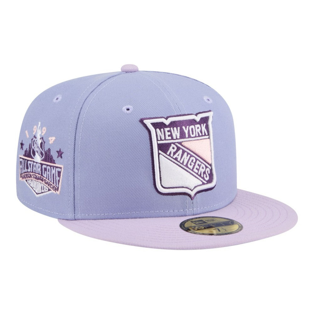 New York Rangers New Era Lavender Bloom 59FIFTY Fitted Hat - Light Purple/Purple - NHL 203778869