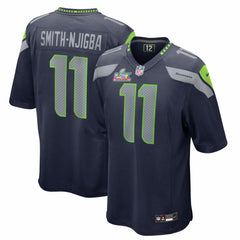 Nike Jaxon Smith-Njigba Seattle Seahawks Super Bowl LX Patch Game Jersey College Navy