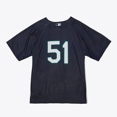 Ichiro Suzuki Seattle Mariners Mitchell & Ness Big & Tall Cooperstown Mesh Batting Practice Jersey - Navy - Mitchell & Ness Lifestyle