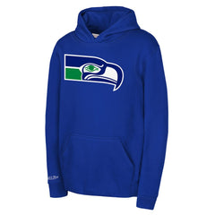 Mitchell & Ness Seattle Seahawks Youth Retro Logo Hoodie Royal