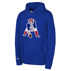 Mitchell & Ness New England Patriots Youth Retro Logo Hoodie Royal