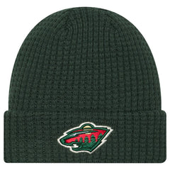Minnesota Wild New Era Waffle Cuffed Knit Hat - Green - NHL 203787580