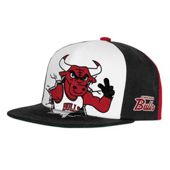 Chicago Bulls Youth Mascot Snapback Hat Black | Mitchell & Ness discount