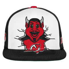 New Jersey Devils Mitchell & Ness Youth Mascot Snapback Hat - Red - NHL 203788035