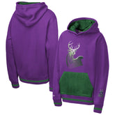 Milwaukee Bucks Youth Playmaker Fashion Fleece Hoodie Purple | Mitchell & Ness Near Me