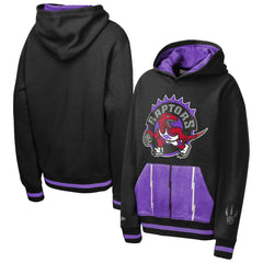 Toronto Raptors Youth Playmaker Fashion Fleece Hoodie Black | Mitchell & Ness online