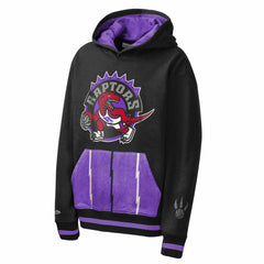 Toronto Raptors Youth Playmaker Fashion Fleece Hoodie Black | Mitchell & Ness online