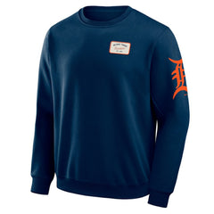 Detroit Tigers Darius Rucker Collection by Fanatics Washed Crew Neck Pullover Sweatshirt - Navy - Fanatics Sale