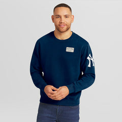 New York Yankees Darius Rucker Collection by Fanatics Washed Crew Neck Pullover Sweatshirt - Navy - Fanatics Lifestyle