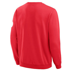 Philadelphia Phillies Darius Rucker Collection by Fanatics Washed Crew Neck Pullover Sweatshirt - Red - Fanatics Sale