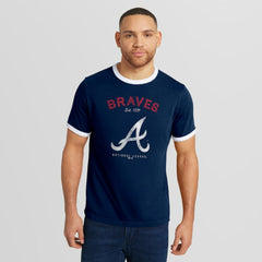 Atlanta Braves Darius Rucker Collection by Fanatics Washed Ringer T-Shirt - Navy - Fanatics Lifestyle
