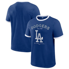 Los Angeles Dodgers Darius Rucker Collection by Fanatics Washed Ringer T-Shirt - Royal - Fanatics on Sale
