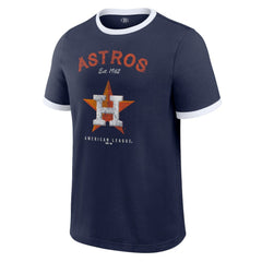 Houston Astros Darius Rucker Collection by Fanatics Washed Ringer T-Shirt - Navy - Fanatics Lifestyle