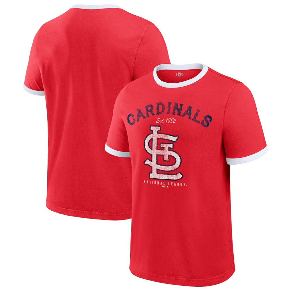 St. Louis Cardinals Darius Rucker Collection by Fanatics Washed Ringer T-Shirt - Red - Fanatics Sale