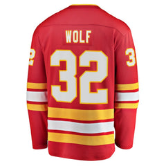 Dustin Wolf Calgary Flames Fanatics Home Breakaway Jersey - Red - NHL 203789032