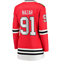 Frank Nazar Chicago Blackhawks Fanatics Women's Home Breakaway Jersey - Red - NHL 203789041